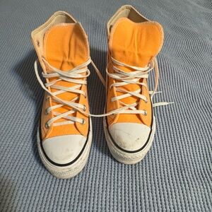 Converse Kids Orange High-Top Sneakers